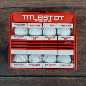 Titleist DT By Acushnet Golf Balls 1 Dozen Vintage Pro Shops Only